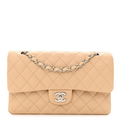 Chanel Lambskin Quilted Medium Double Flap Beige 1 of 14