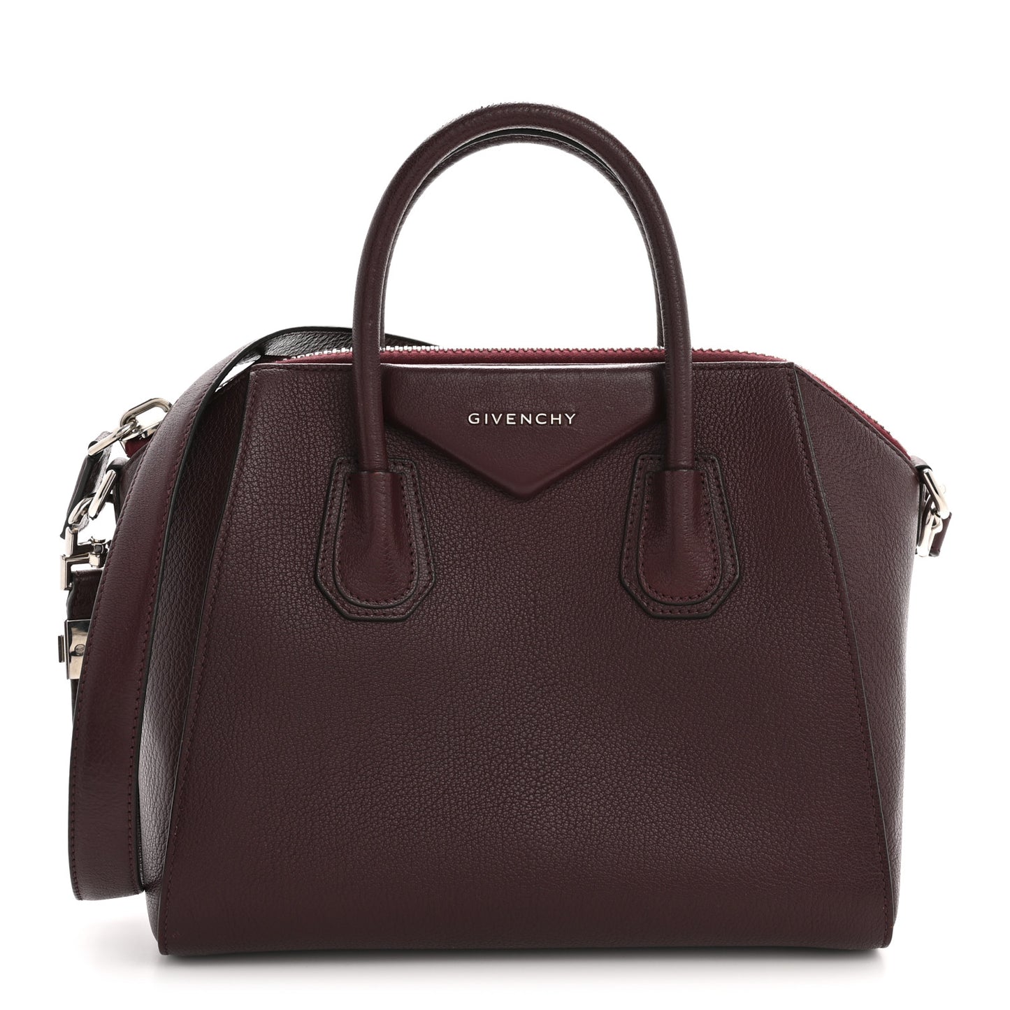 Sugar Goatskin Small Antigona Aubergine