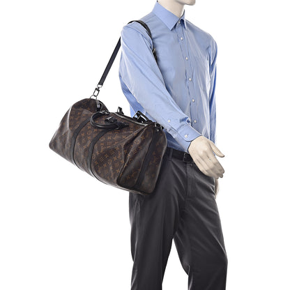 Louis Vuitton Monogram Macassar Keepall Bandouliere 45 2 of 11