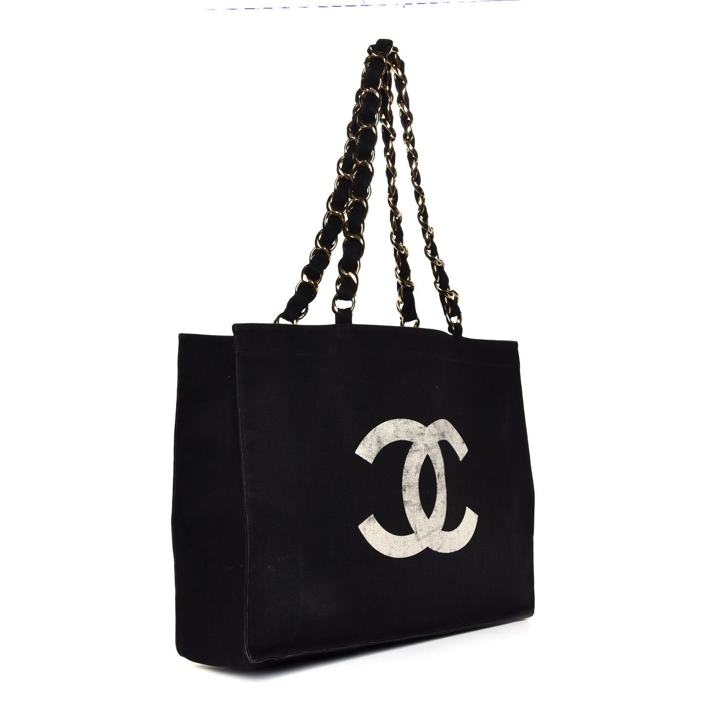 Canvas Chain Jumbo CC Tote Black