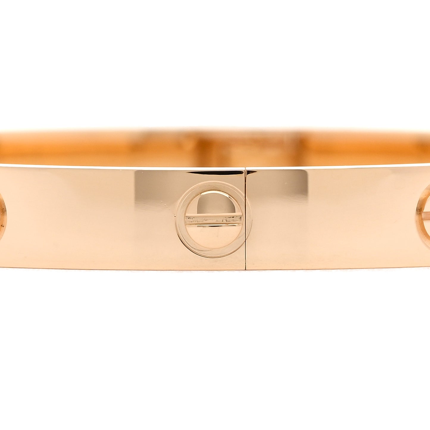 18K Yellow Gold LOVE Single Screw Bracelet 17
