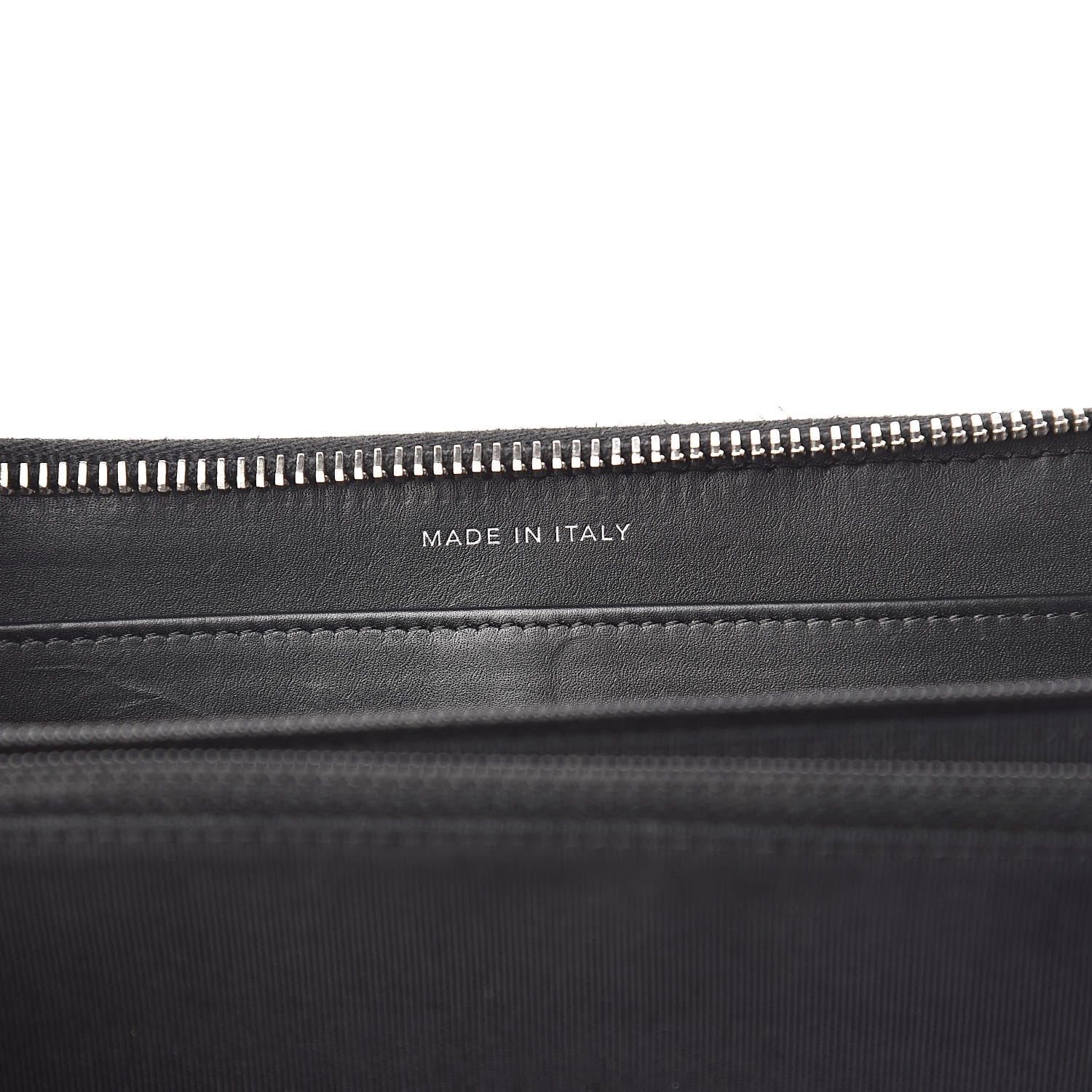Chanel Calfskin Double Stitch Hamptons Zip Around Wallet Black 7 of 9
