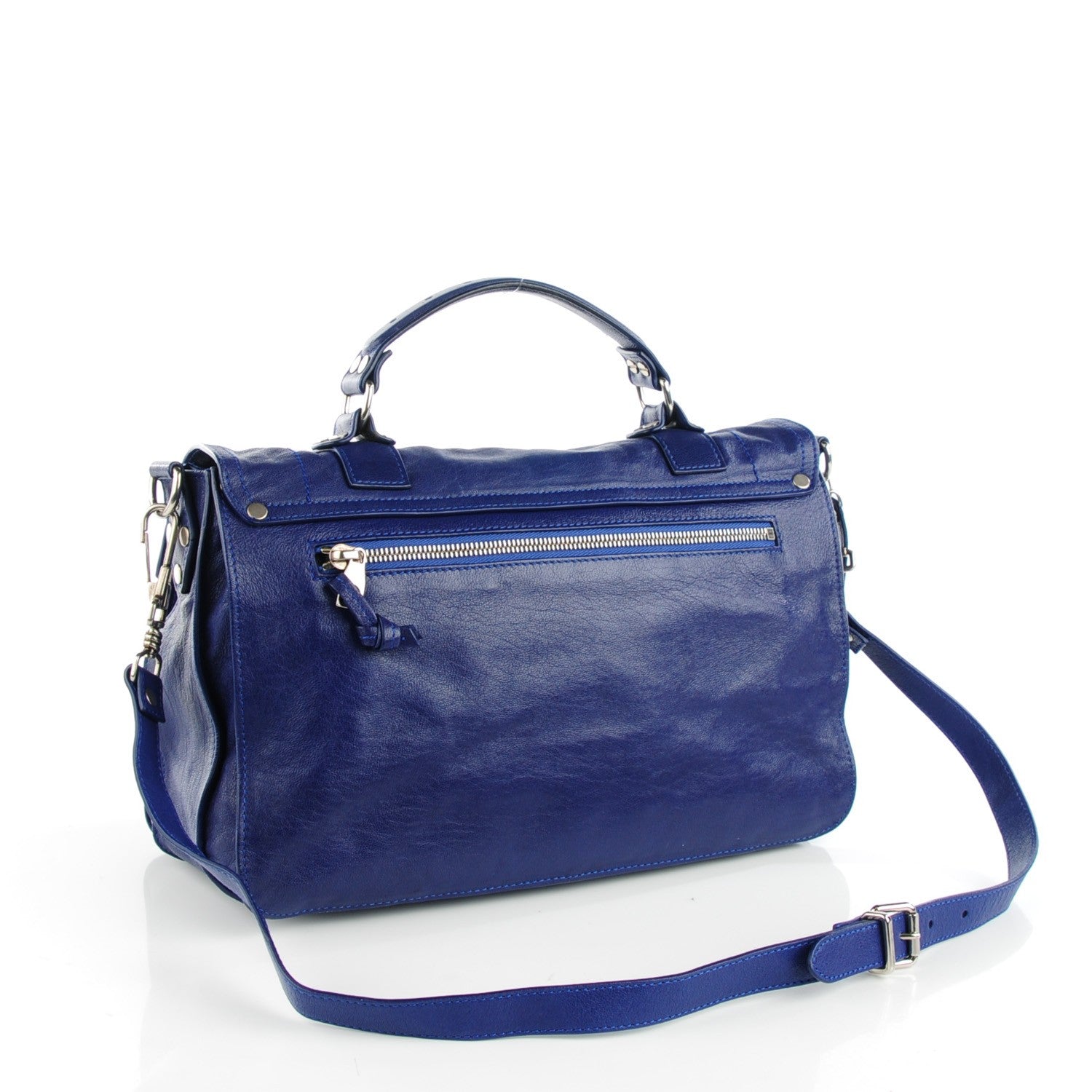 Proenza Schouler Lambskin Medium PS1 Satchel Cobalt Blue 3 of 9