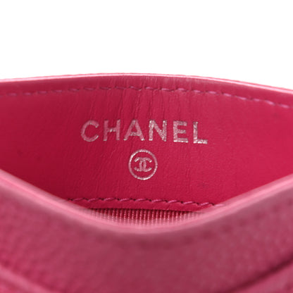 Chanel Iridescent Caviar Quilted Card Holder Pink 7 of 12