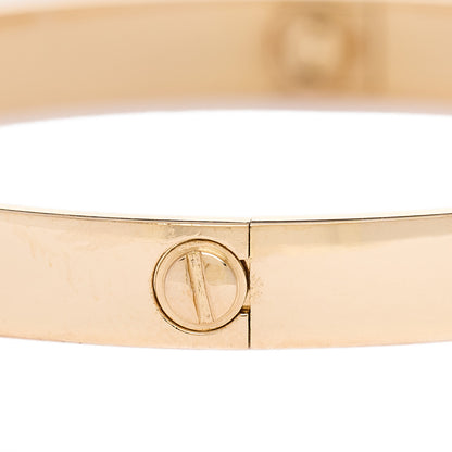 Cartier 18K Yellow Gold 4 Diamond LOVE Bracelet 16 9 of 11