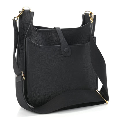 Hermes Taurillon Clemence Evelyne III PM Black 3 of 9
