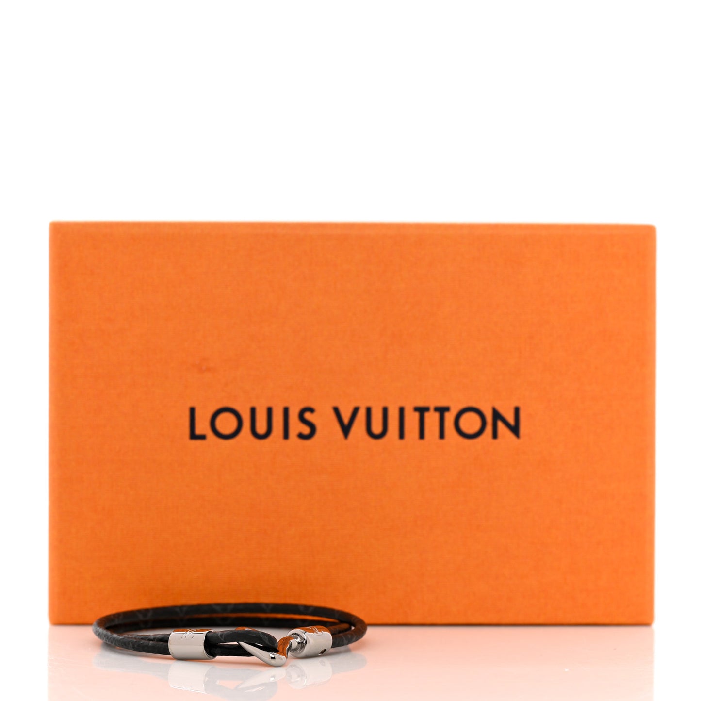 Monogram Eclipse LV Pin Bracelet 19 Grey