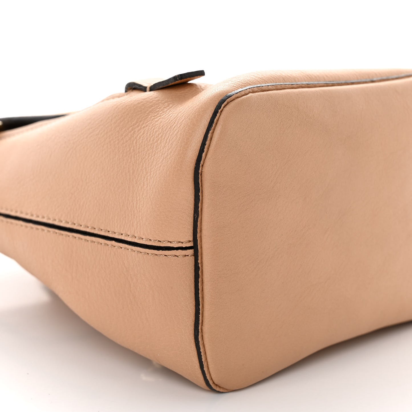 Suede Calfskin Mini Faye Backpack Blush Nude