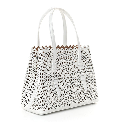 Alaia Calfskin Vienne Mina 25 Bag White 4 of 9