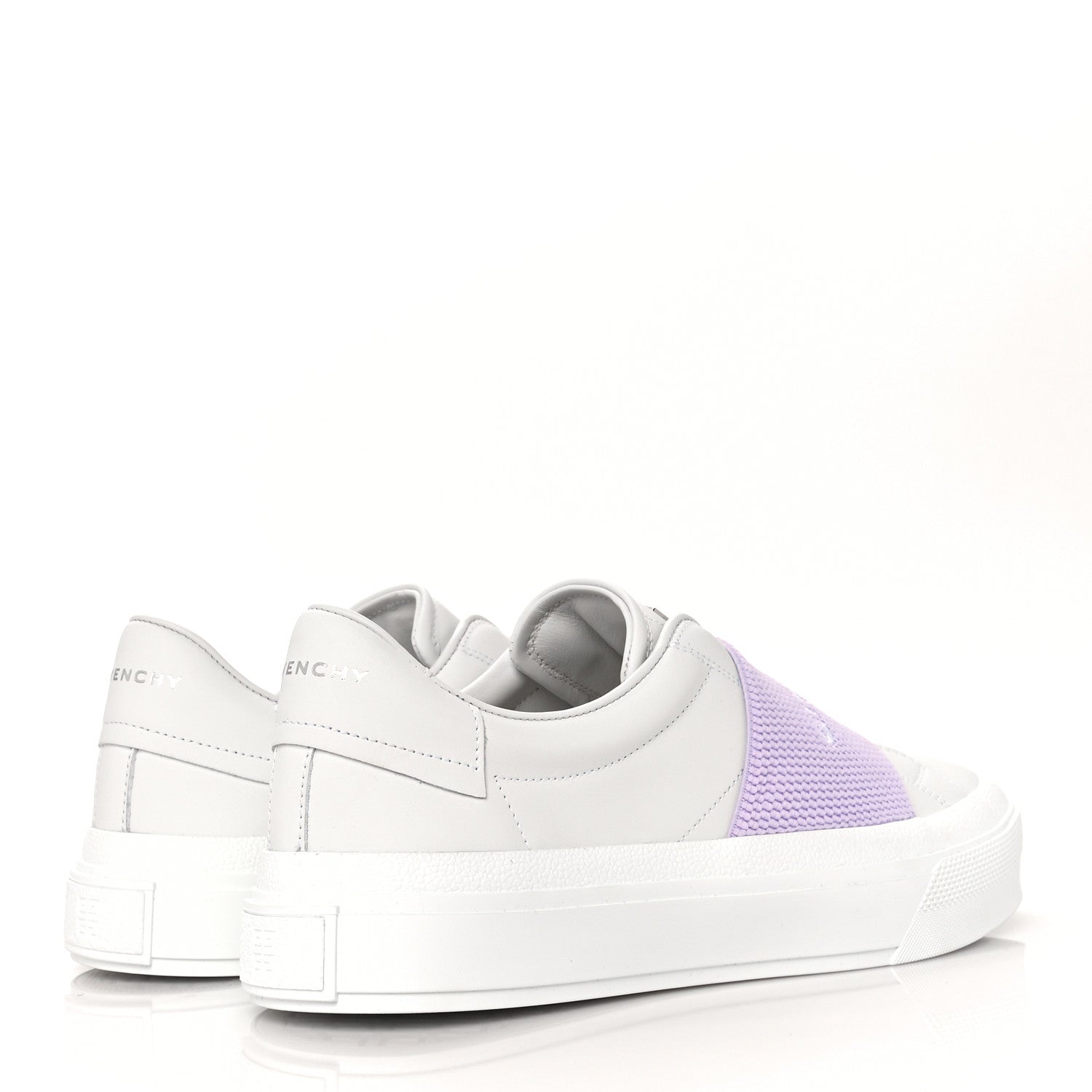 Givenchy Calfskin Band Logo Womens City Sport Sneakers 39 Lilac 4 of 9