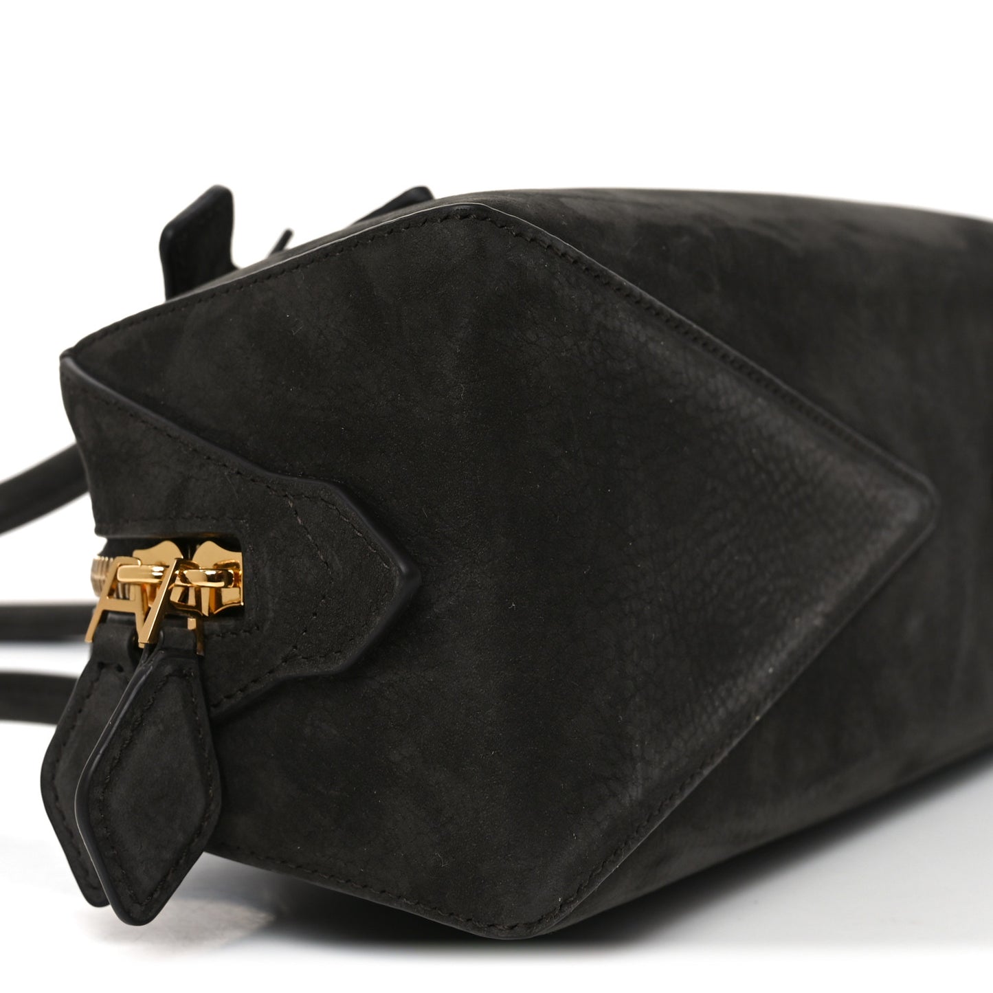 Nubuck Medium Le Teckel Bag Black Anthracite