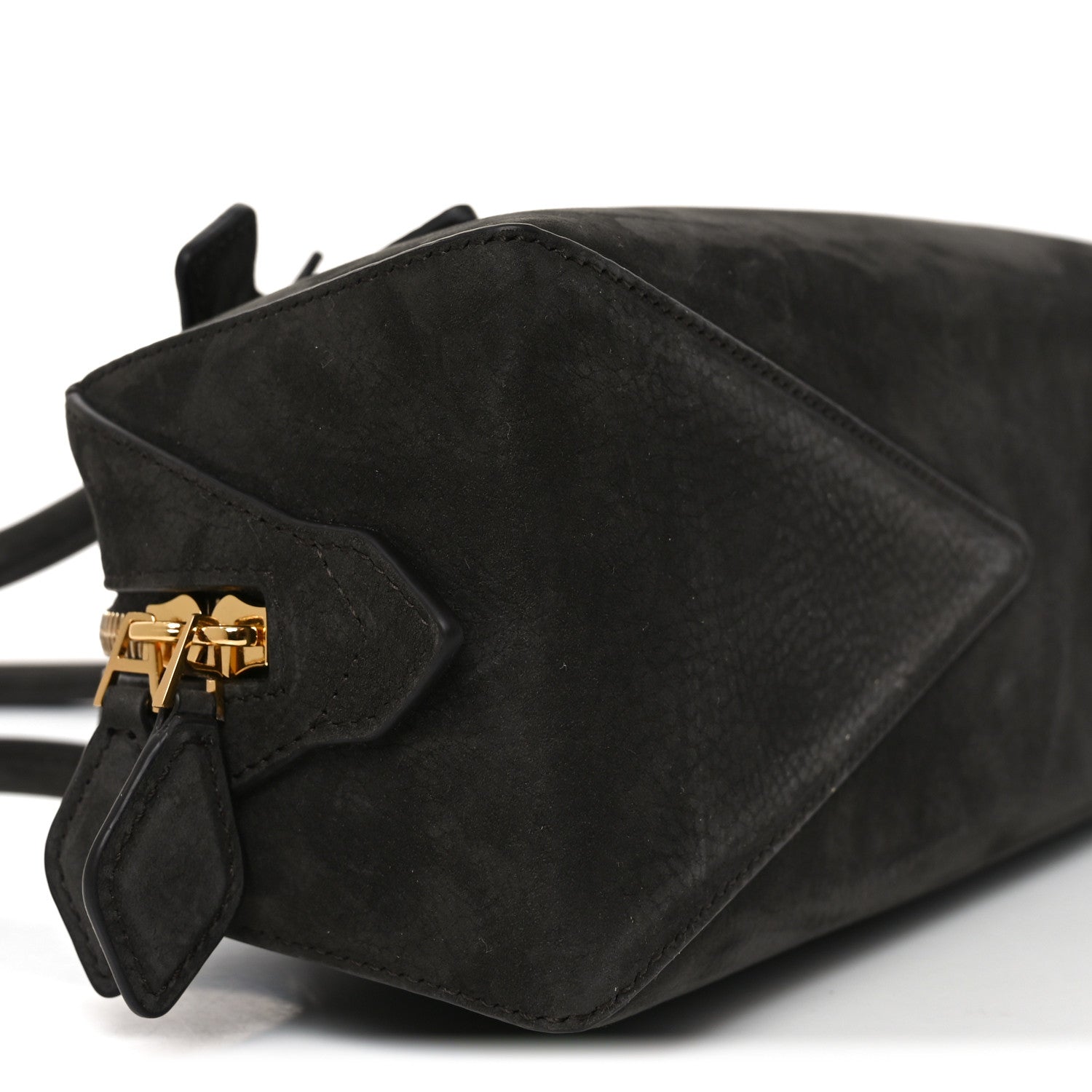 Alaia Nubuck Medium Le Teckel Bag Black Anthracite 8 of 9