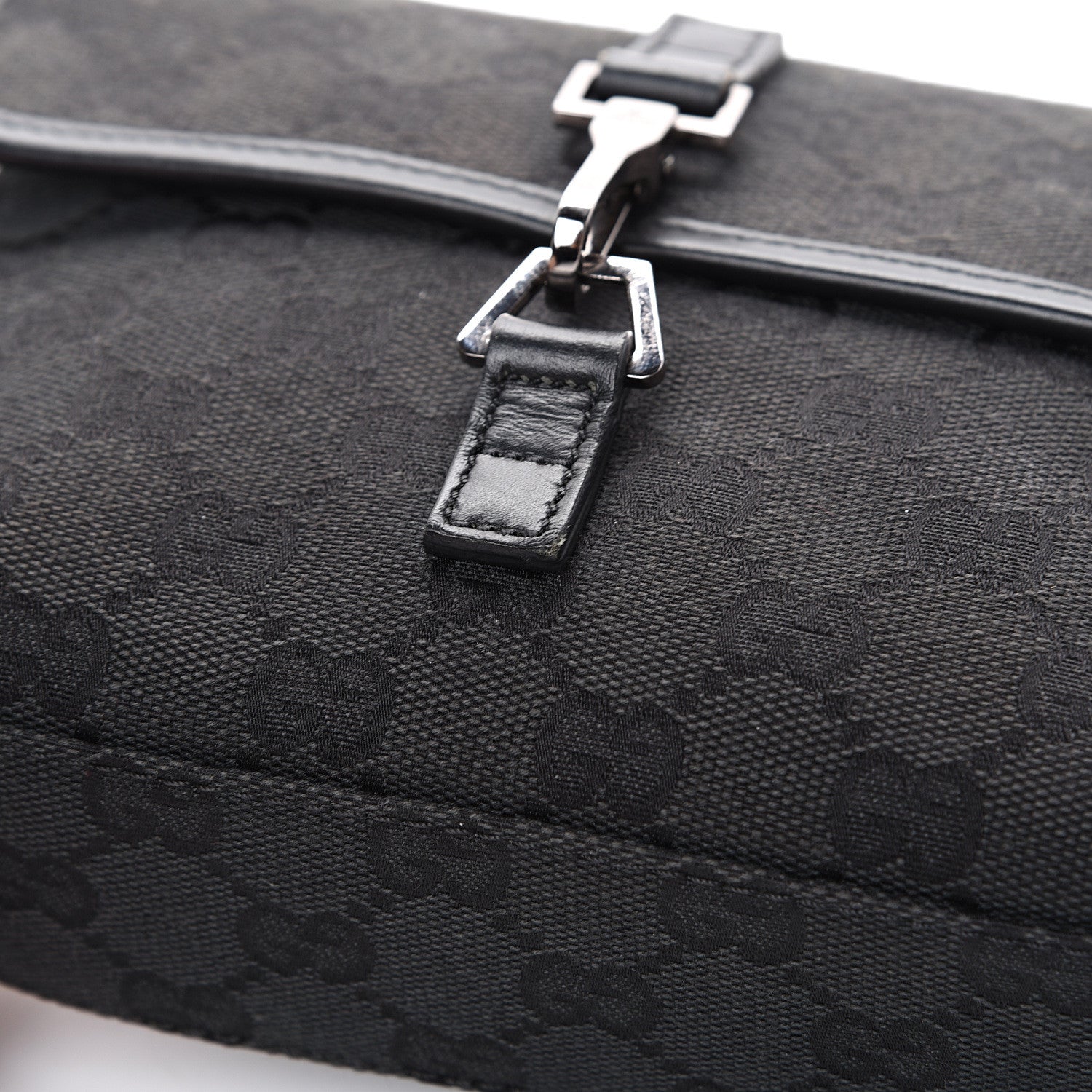 Gucci GG Monogram Web Flight Belt Bag Black 15 of 15