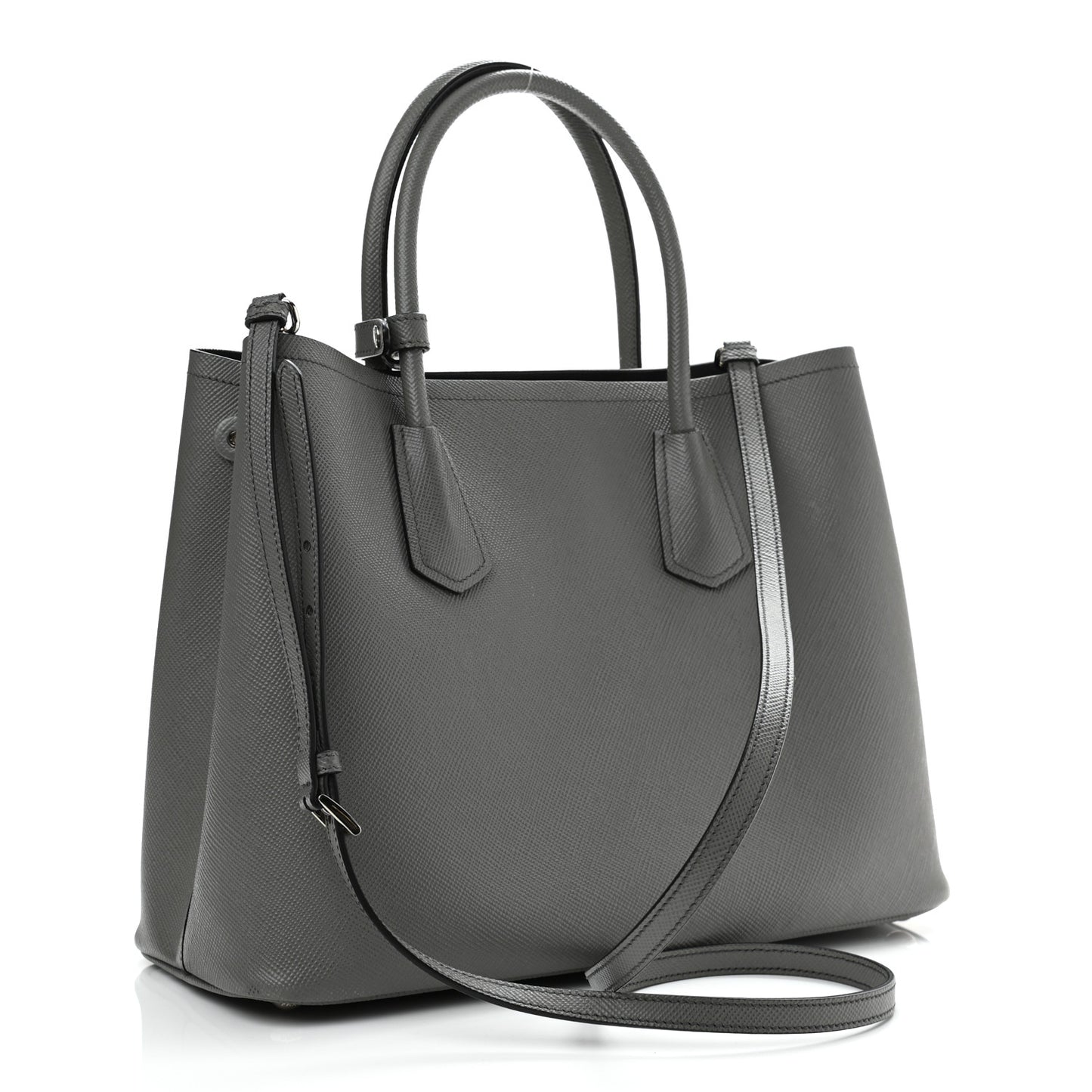 Saffiano Cuir Medium Double Bag Marmo