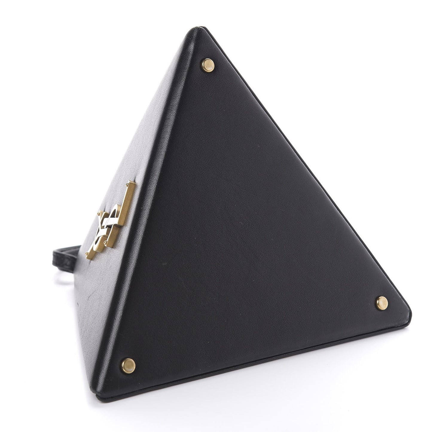 Lambskin Pyramid Clutch Black