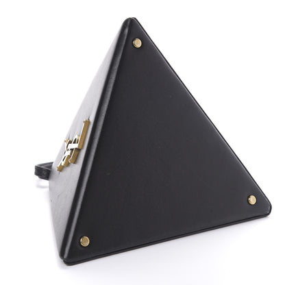 Saint Laurent Lambskin Pyramid Clutch Black 4 of 10