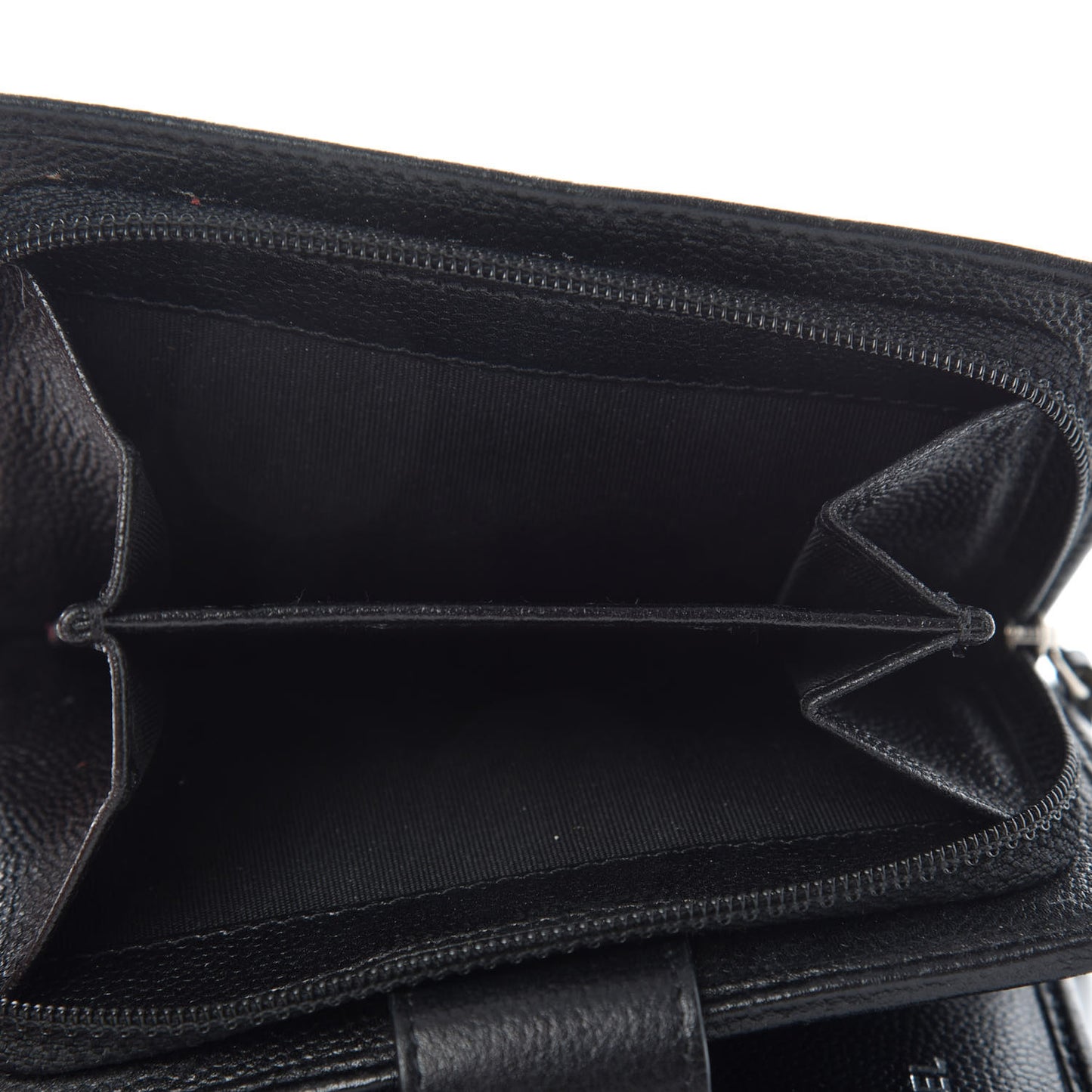 Caviar Sevruga French Compact Wallet Black