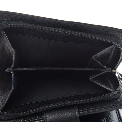 Chanel Caviar Sevruga French Compact Wallet Black 6 of 8