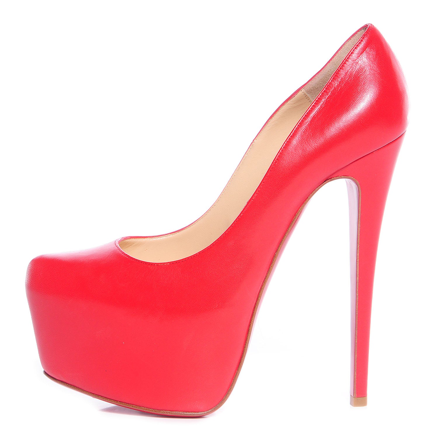 Christian Louboutin Kid Daffodile 160 Pumps 38.5 Red 1 of 6