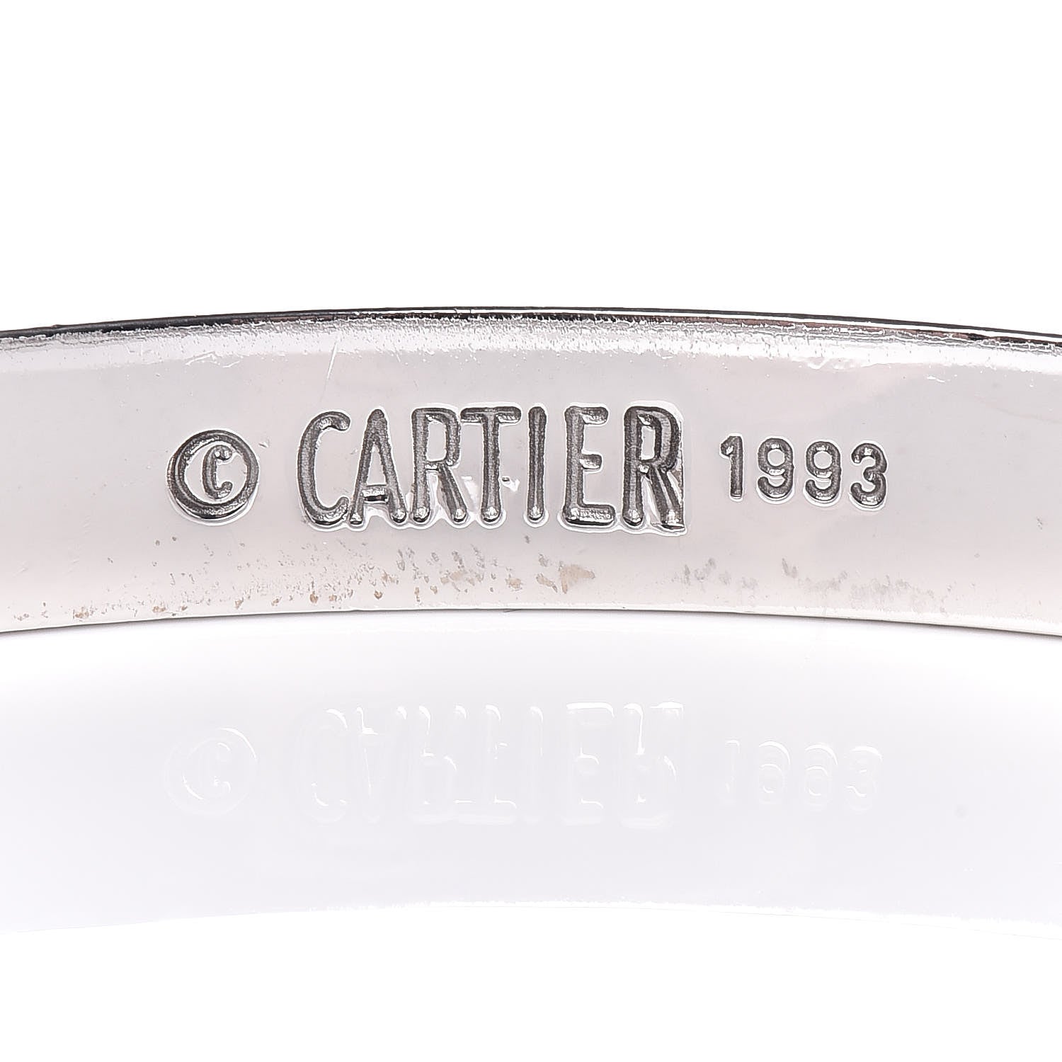 Cartier 18K White Gold LOVE Bracelet 18 4 of 6