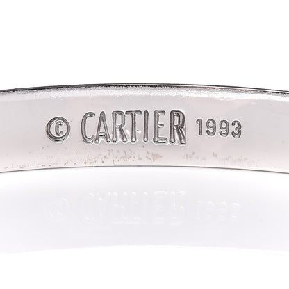Cartier 18K White Gold LOVE Bracelet 18 4 of 6