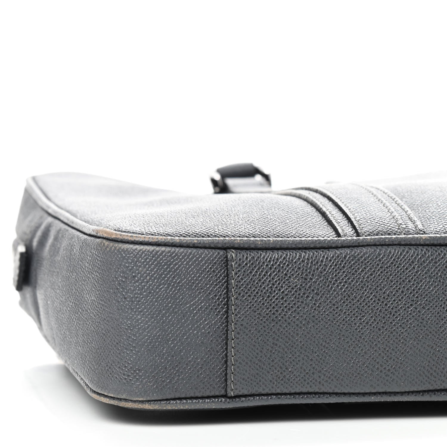 Burberry Grainy Calfskin Newberg Briefcase Grey 4 of 8