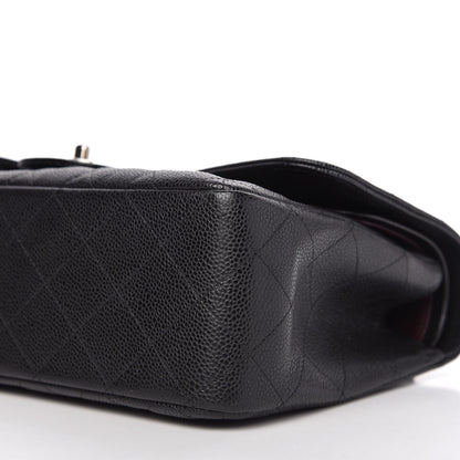 Chanel Caviar Quilted Jumbo Double Flap Black 7 of 11