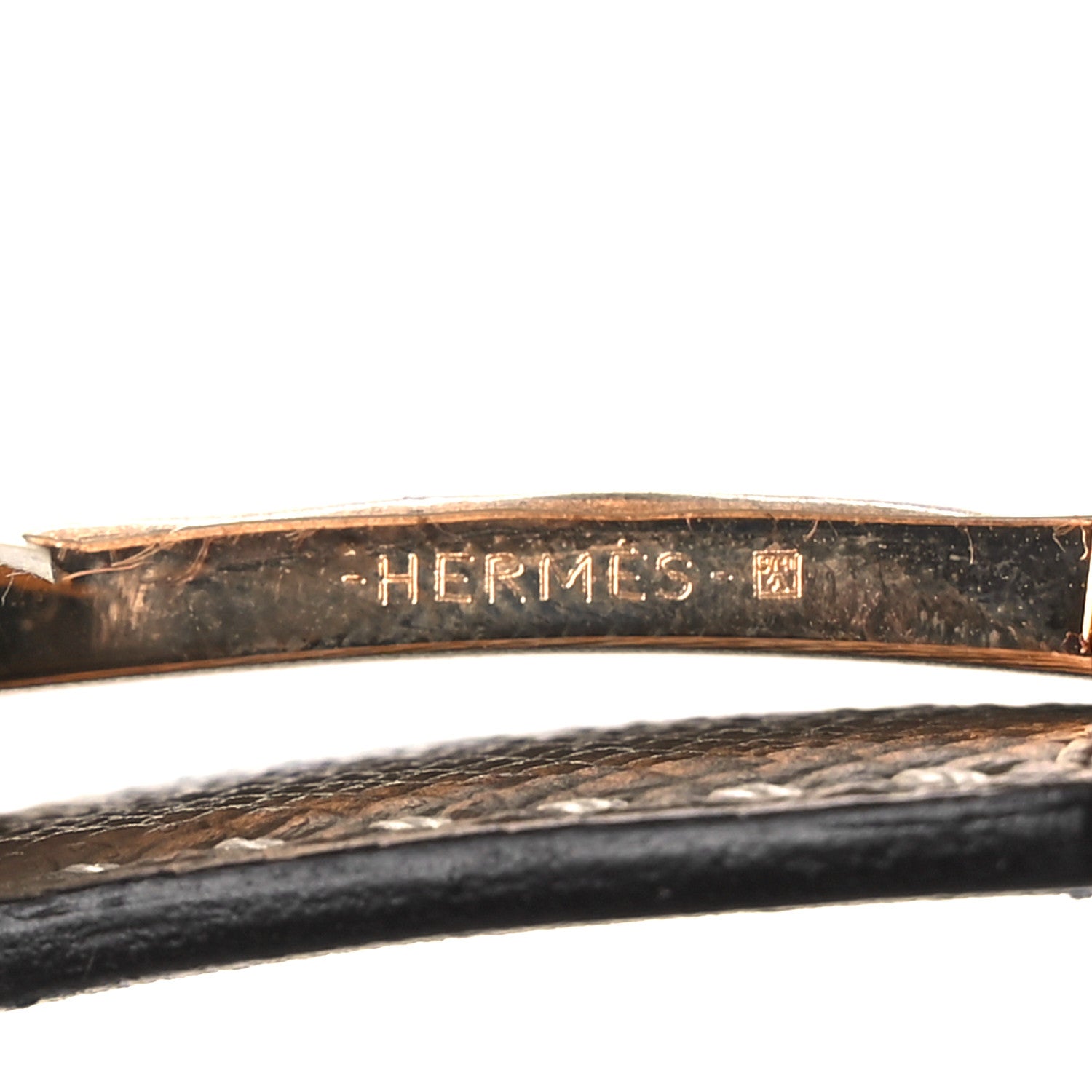 Hermes Swift Epsom 24mm Mini Constance H Belt 75 Etoupe Black 4 of 6