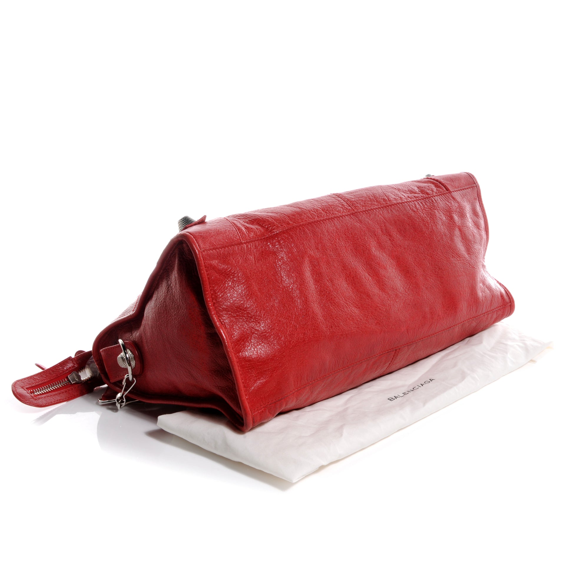 Balenciaga Agneau Giant 21 Silver Hardware Part Time Coquelicot 4 of 9