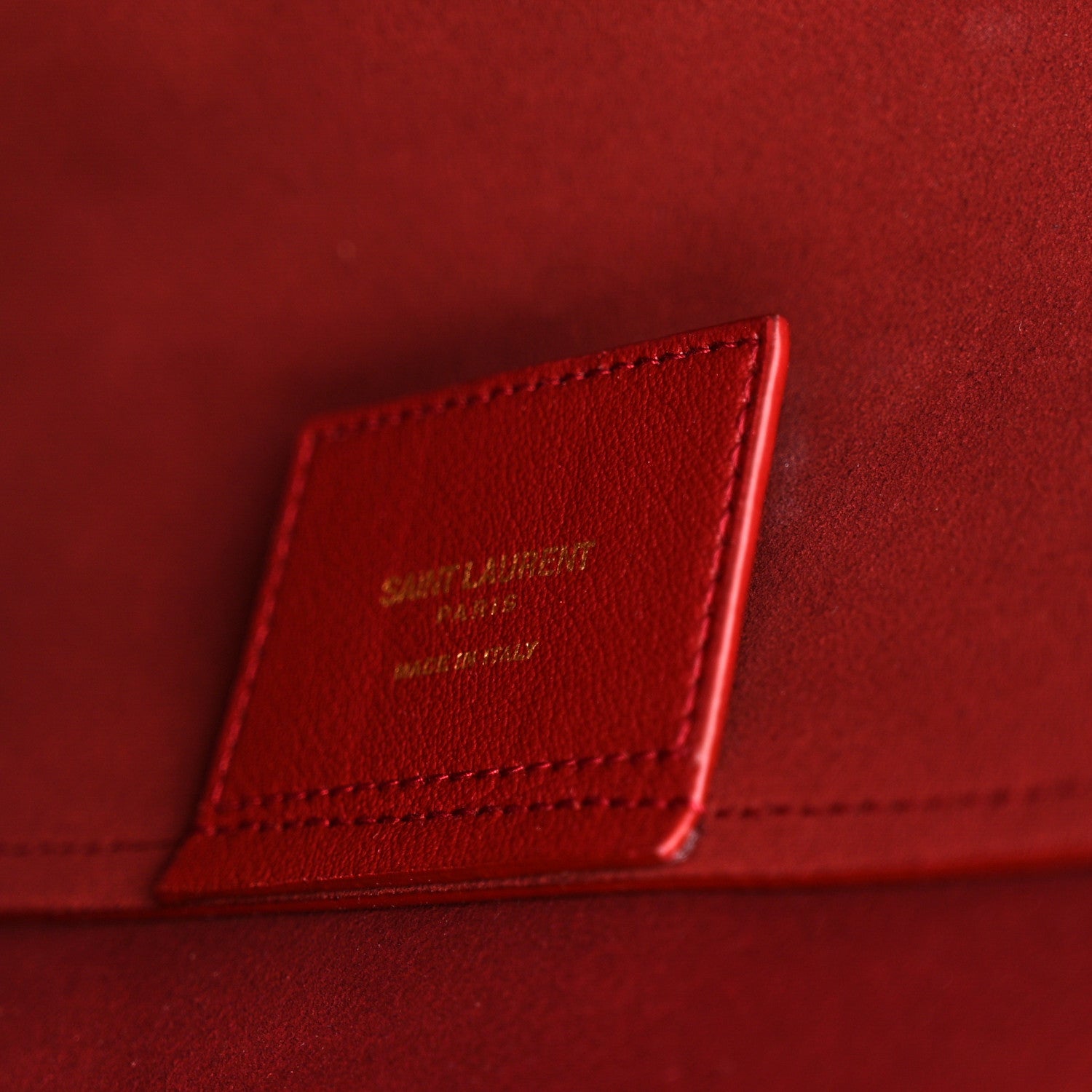 Saint Laurent Calfskin Large Shopping Tote Opyum Red 7 of 10