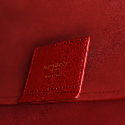 Saint Laurent Calfskin Large Shopping Tote Opyum Red 7 of 10