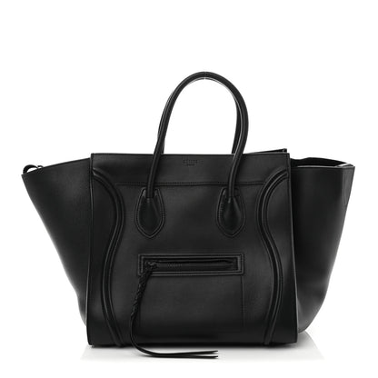 Celine Grained Calfskin Medium Phantom Luggage Black 1 of 11