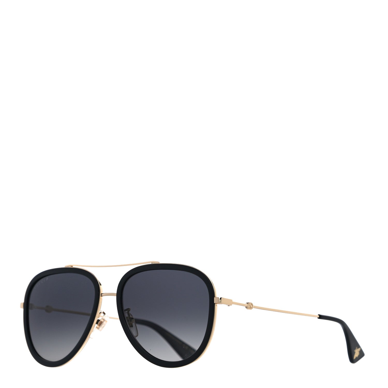 Gucci Aviator Sunglasses GG0062S Black Gold 1 of 7
