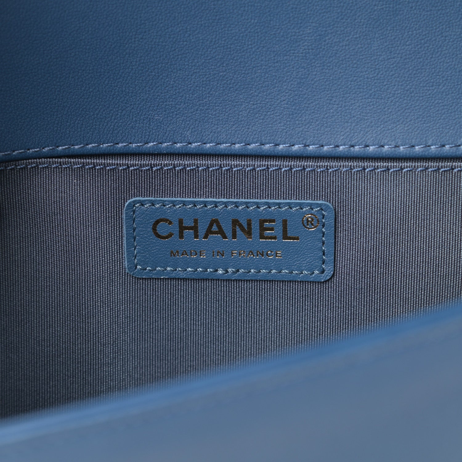 Chanel Lambskin Quilted Medium Boy Flap Blue 5 of 15