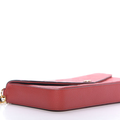 Louis Vuitton Empreinte Pochette Felicie Chain Wallet Cherry 6 of 9