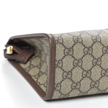 Gucci GG Supreme Monogram Web Toiletry Case Brown 9 of 10