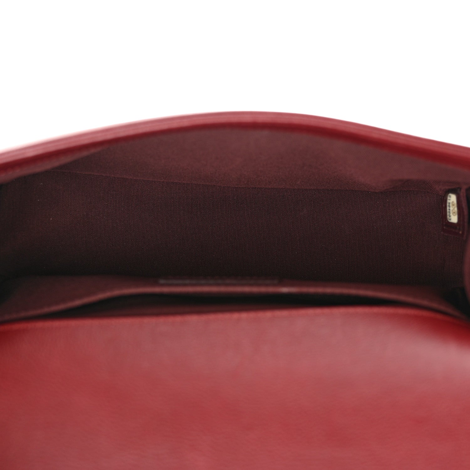 Chanel Calfskin Double Stitch Medium Boy Flap Burgundy 5 of 13