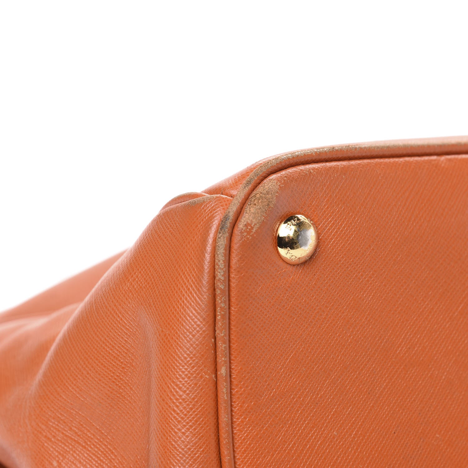 Prada Saffiano Lux Large Tote Papaya 9 of 16
