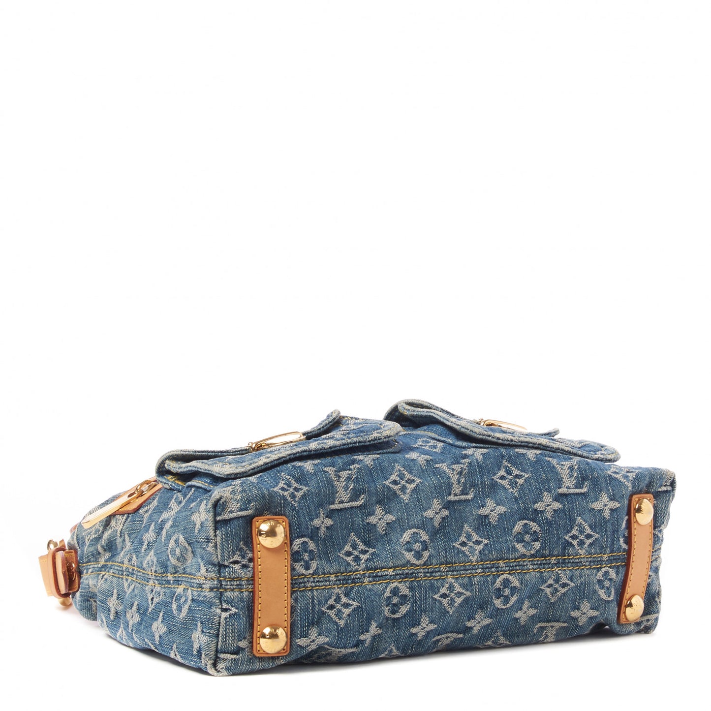 Monogram Denim Baggy PM Blue