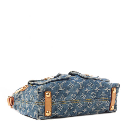 Louis Vuitton Monogram Denim Baggy PM Blue 3 of 7