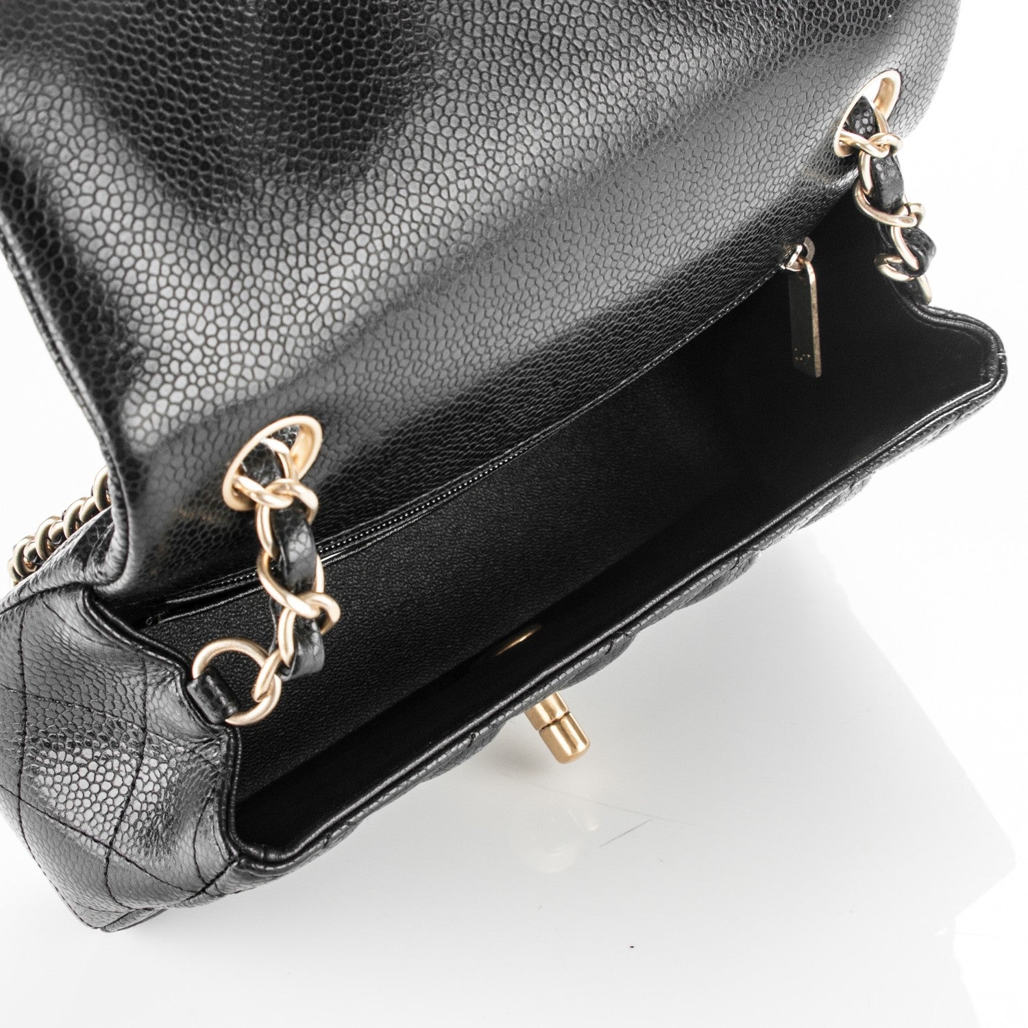 Chanel Caviar Quilted Mini Rectangular Flap Black 5 of 7