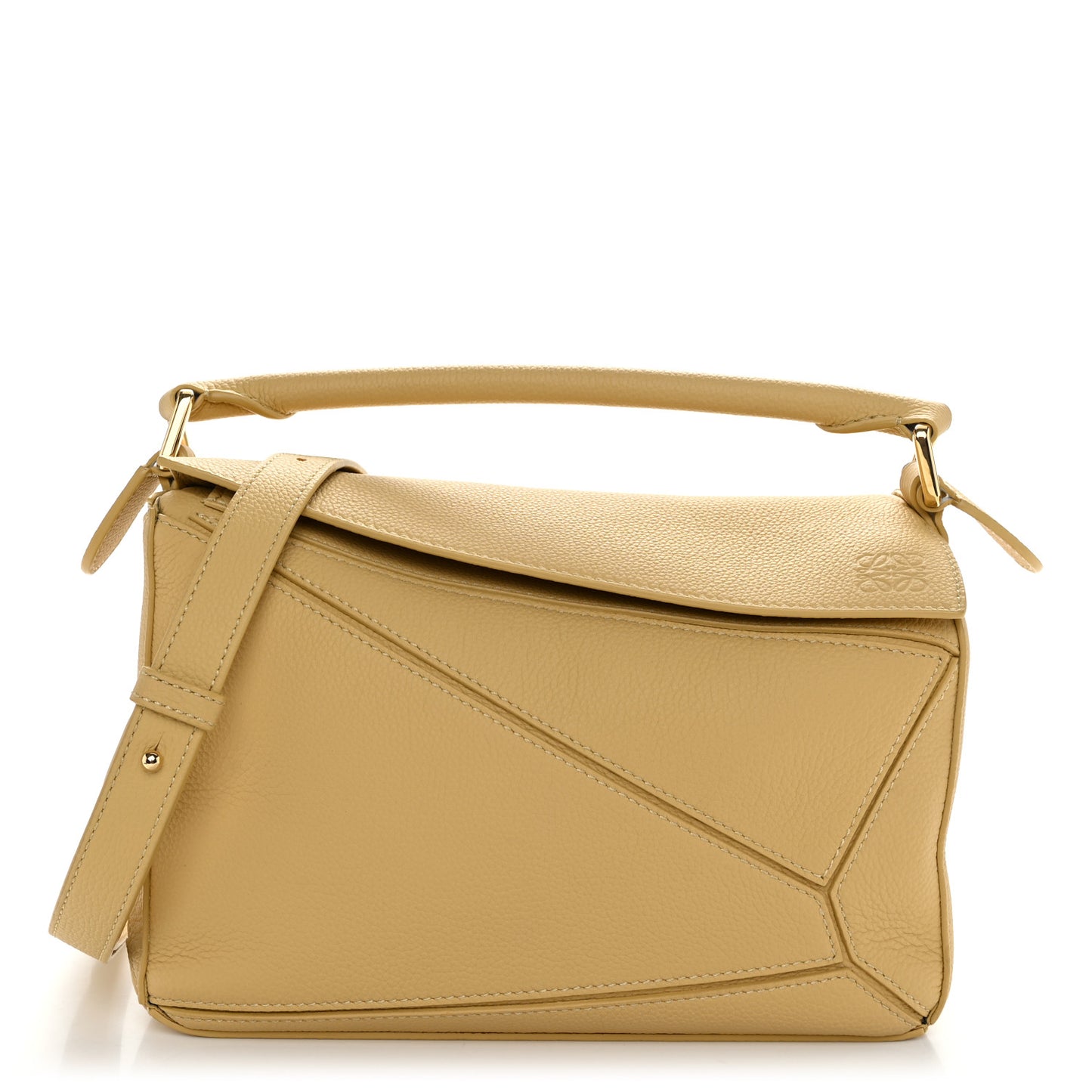 Calfskin Small Puzzle Bag Dark Butter
