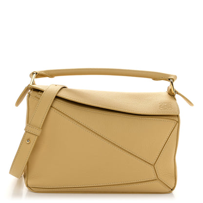 Loewe Calfskin Small Puzzle Bag Dark Butter 1 of 9