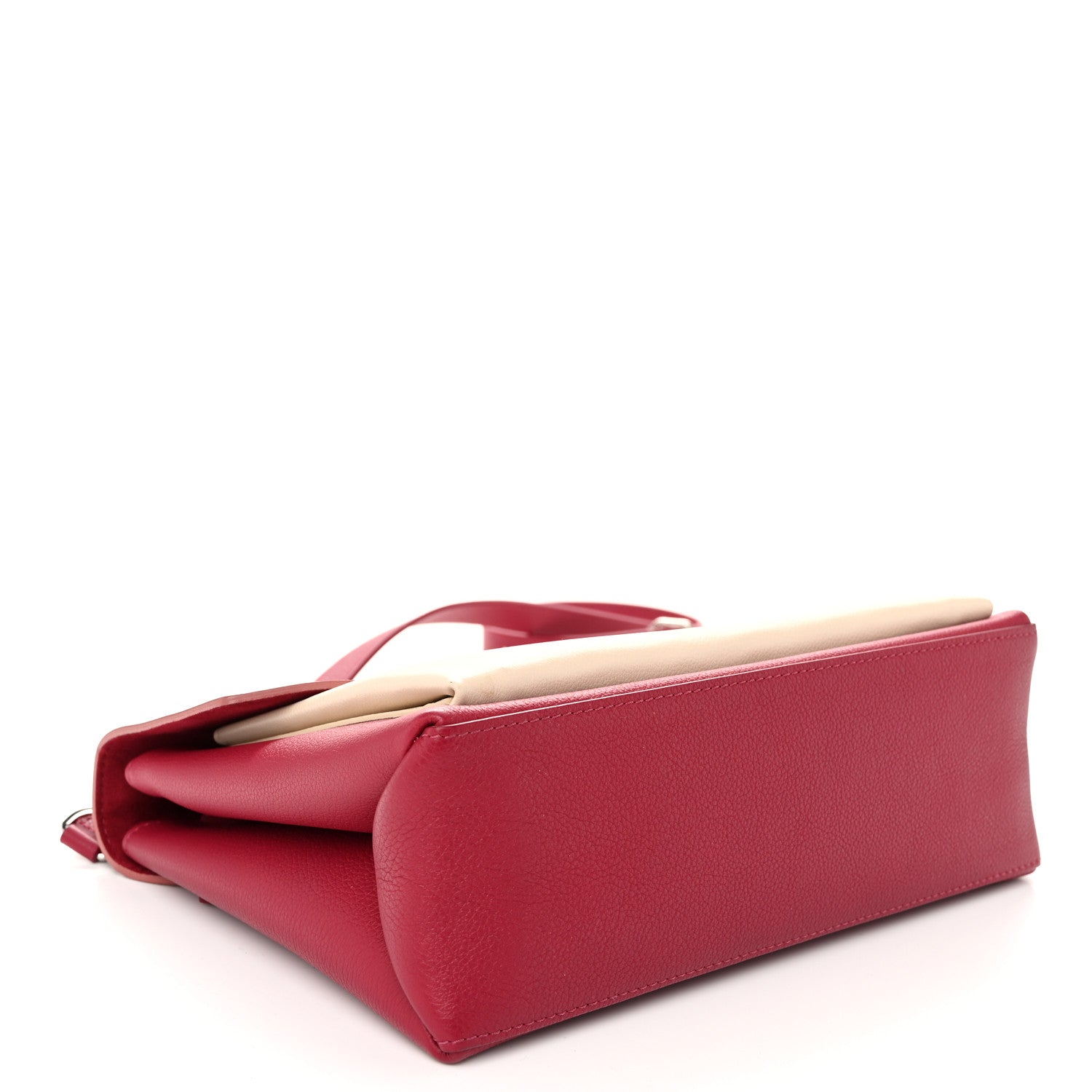 Louis Vuitton Soft Calfskin My Lockme Top Handle Rose Boudoir Lie De Vin Creme 4 of 10