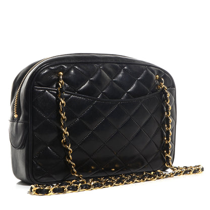 Chanel Lambskin Quilted Shoulder Bag Black 3 of 7