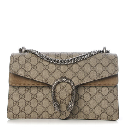 Gucci GG Supreme Monogram Small Dionysus Shoulder Bag Taupe 1 of 9