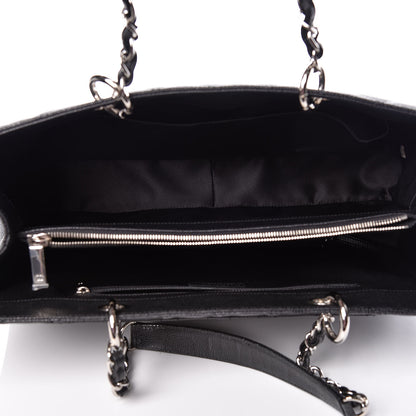 Chanel Caviar Quilted XL Grand Shopping Tote GST Black 7 of 10