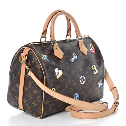 Louis Vuitton Monogram Love Lock Speedy Bandouliere 30 3 of 10