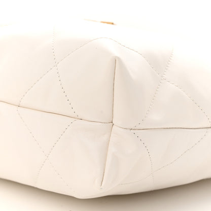 Chanel Shiny Calfskin Quilted Small Chanel 22 White 11 of 12