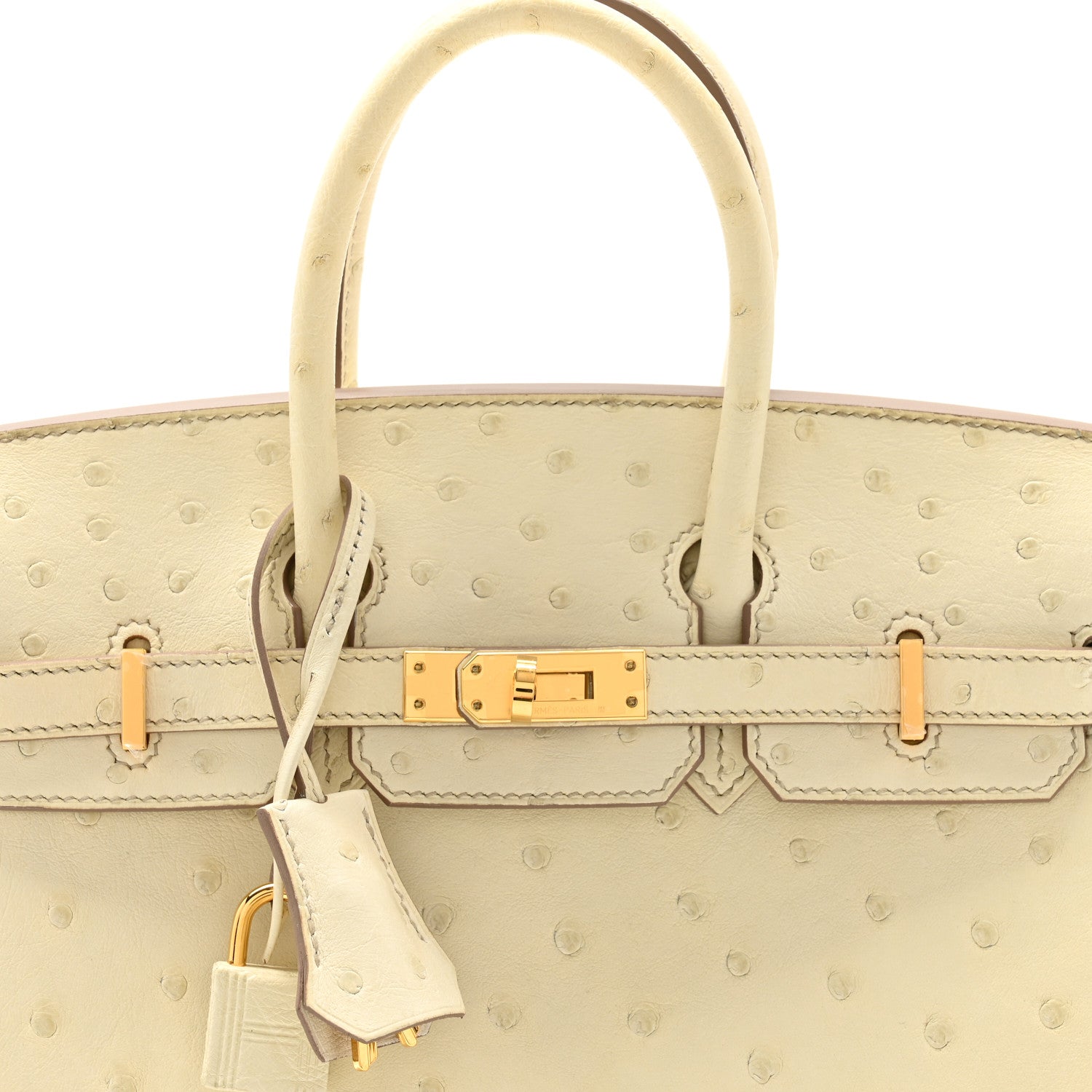 Hermes Ostrich Birkin 25 Beton 8 of 15